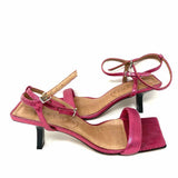 Vicenza Women's Pine Size 10 Kitten Heel Metallic Snake Heels