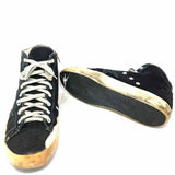 Golden Goose Francy Men's Black Shoe Size 44/11 Canvas Distressed Sneakers