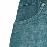 Carve Designs Women's Teal Size 14 Corduroy Raw Hem Shorts