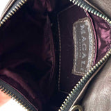Magali Designs Brown Flap O Ring Leather Waist Bag