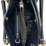 Coach Minetta Black Pebbled Leather Crossbody Tote