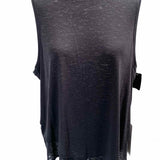 Lululemon Sweetest Day W1CUPS Women's Black Size 12 Asymmetrical Sleeveless