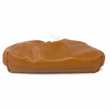 Brown Dumpling vegan leather Clutch