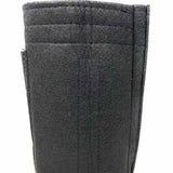 Black Felt Purse Organizer Insert Slender Medium