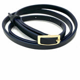 M.M. LAFLEUR Black Skinny Belt