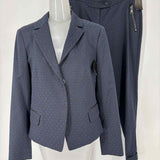 BEATRICE. B Women's Navy Black Size L Geometric Blazer + Pant Set