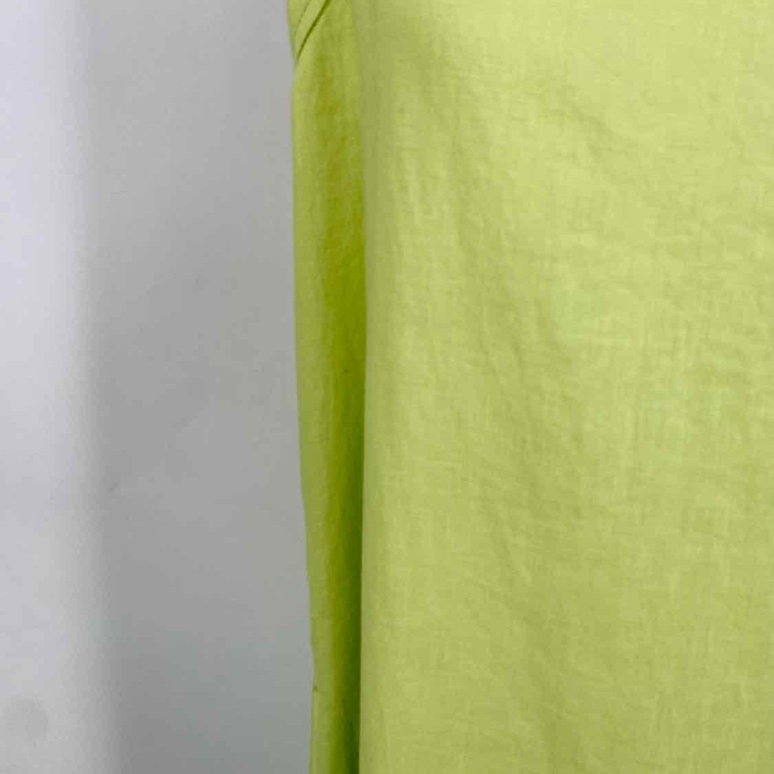 Eileen Fisher Women's Lime Green Size 3X Sleeveless Organic Linen Maxi Dress