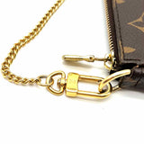 LOUIS VUITTON 2020 Mini Pochette Accessoires Coated Canvas Brown Monogram Clutch