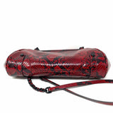 REBECCA MINKOFF Mason Red Zip Snake Clutch