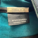 SCOTCH&SODA Men's Black Size M Hooded Zip Jacket