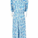 Polo Ralph Lauren Day Dress Women's Blue Size 12 Wrap Floral Dress