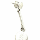 Estate 925 Sterling Silver Dangle Geometric Earrings