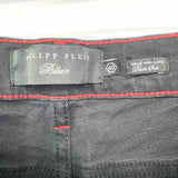 PHILIPP PLEIN Biker Men's Black Size 40 Distressed Jeans
