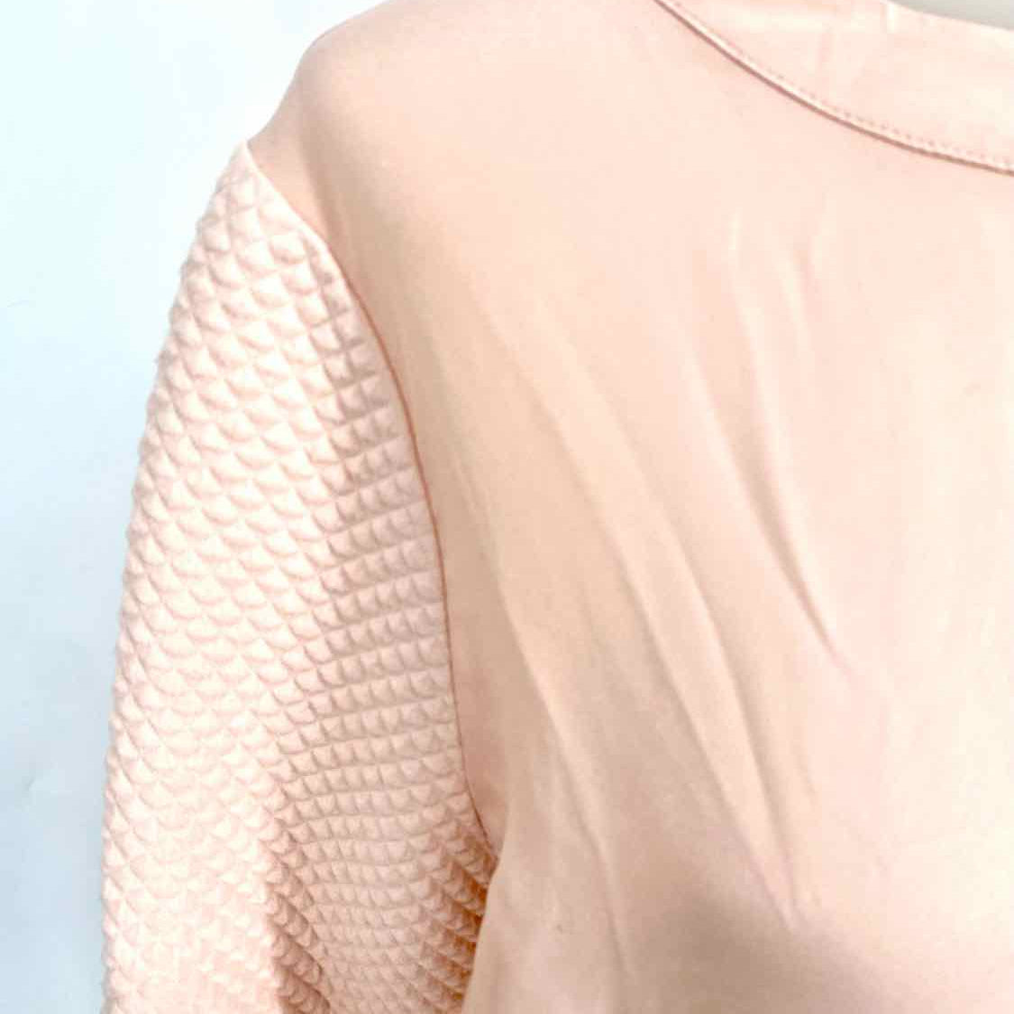 Ted Baker Women's Pink Textured Size 8 Long Sleeve