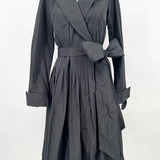 Lauren by RL Women's Black Size 6 Wrap Pleated Jacket