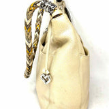 Brighton Champagne Hobo Leather Shoulder Bag
