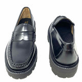 G.H. Bass & Co. Whitney Super Lug Women's Black Size 8.5 Leather Loafers