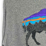 Patagonia Men's Gray Size S Crew Bison Long Sleeve