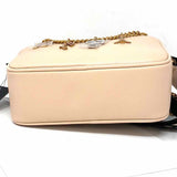 Karl Lagerfeld Beige Camera Bag Charm Crossbody