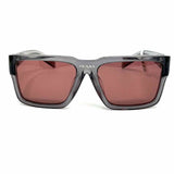 Prada Gray Rectangular Translucent SPR09Y Sunglasses