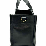 PARKER THATCH Small Mimi Black Pebbled Leather Tote