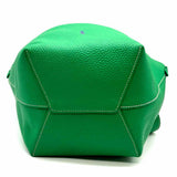 Polo Ralph Lauren Polo Play Small Green Pebbled Leather Tote
