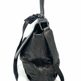 L.A.M.B. Khasi Black Top Handle Geometric Leather Messenger Bag