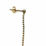 Statement Gold Tone Drop Diamond Earrings