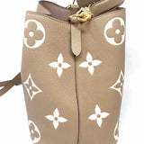 LOUIS VUITTON 2026 NeoNoe MM Giant Bicolour Cream Empreinte Leather Satchel