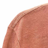 rag & bone Men's Rust Size M Crew Neck Linen Blend Short Sleeve Shirt