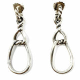 DAVID YURMAN Continuance Triple Drop 925 Sterling Silver Dangle Twisted Earrings