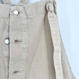 MNG Women's Beige Size M Button Down Denim Overalls