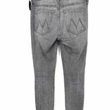 Mother Women's Gray Size 26 Skinny Raw Hem Jeans