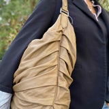 Burberry Maggie Soft Knot Brown Hobo Leather Shoulder Bag