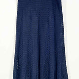 Vince Women's Navy Size L Maxi Crochet Skirt