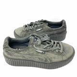 Puma Women's Gray Size 8 Creeper Velvet Sneakers