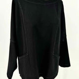 Max Studio Women's Black Size S Dolman Sleeve Long Sleeve