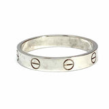 Cartier Love Ring Small Model size 10.25 18K 750 White Gold Ring