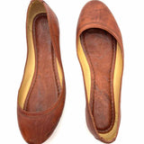 FRYE Carson Women's Brown Size 9 Round Toe Weathered Flats