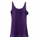 Eileen Fisher Women's Purple Sleeveless Pleated Size M Dress