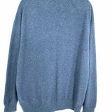 Charter Club Men's Blue Crew Neck Cashmere Knit Sweater