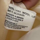 Edward Women's Cream Size S Oversized Wool Coat