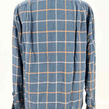 Royal Domain Men's Blue Size M Button Down Window Pane Long Sleeve Shirt