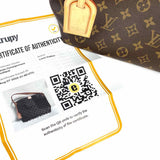 LOUIS VUITTON Gracefull MM Coated Canvas Brown Hobo Monogram Shoulder Bag