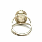Estate size 6 .925 Silver Rutilated Quartz Ring