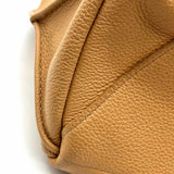 Ampersand As Apostrophe Beige Pebbled Leather Tote