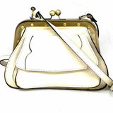 Patricia Nash Cream Kisslock Leather Crossbody