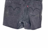 Levi's Women's Charcoal Size 14/32 High Waisted Denim Shorts