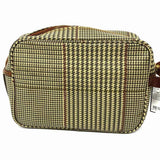 Polo Ralph Lauren Glen Plaid Coated Canvas Brown Houndstooth Clutch