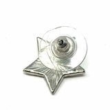 Juicy Couture Silver tone Stud Star Crystal Earrings